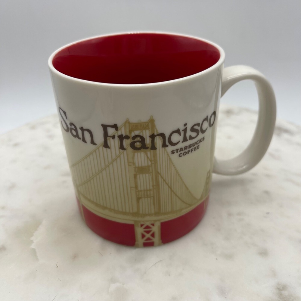 Starbucks San Francisco City Ceramic Mug 16 Oz Size 2012